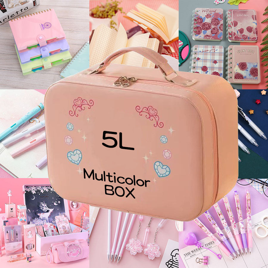 M/L/XL Cute Boxes of Stationery Set pen,pencil,eraser,Notebook,Pen holders